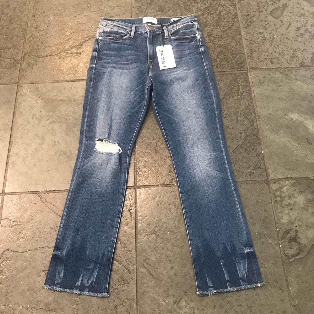 Frame Denim - Le High Straight - Merriweather